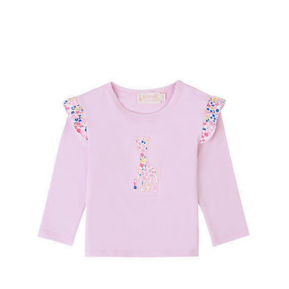 SOPHIE LA GIRAFE SHIRT EMBROIBROIDERY LILAC SNOW - SGF43606-027