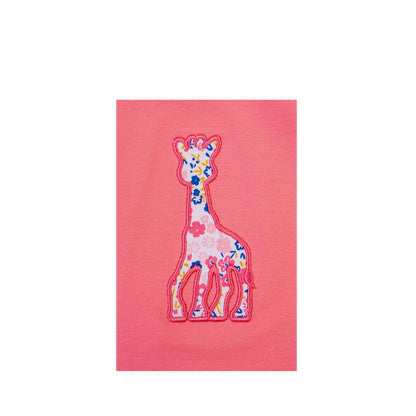 SOPHIE LA GIRAFE SHIRT EMBROIDERY BLUSH PINK - SGF43606-028