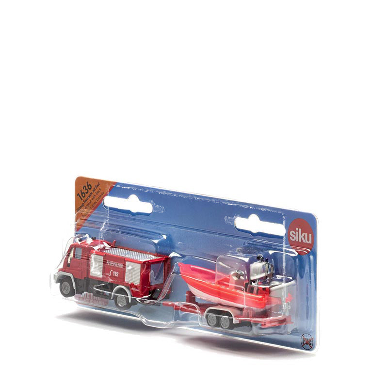 SIKU FIRE ENGINE WITH BOAT - SIK1636