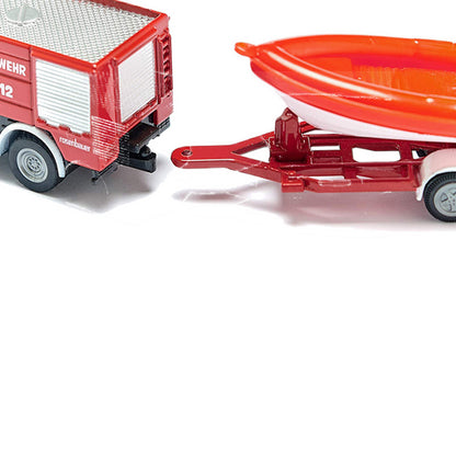 SIKU FIRE ENGINE WITH BOAT - SIK1636
