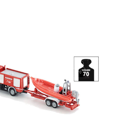 SIKU FIRE ENGINE WITH BOAT - SIK1636