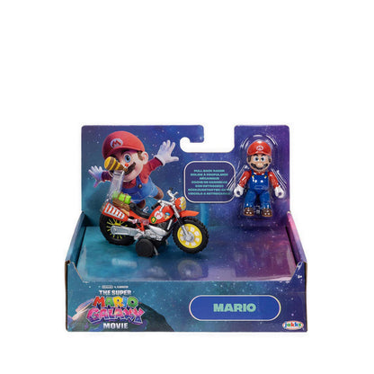 The Super Mario Galaxy Movie – 2.5” Figure with Pull Back Motorcycle – Mario - SM843233