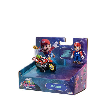 The Super Mario Galaxy Movie – 2.5” Figure with Pull Back Motorcycle – Mario - SM843233