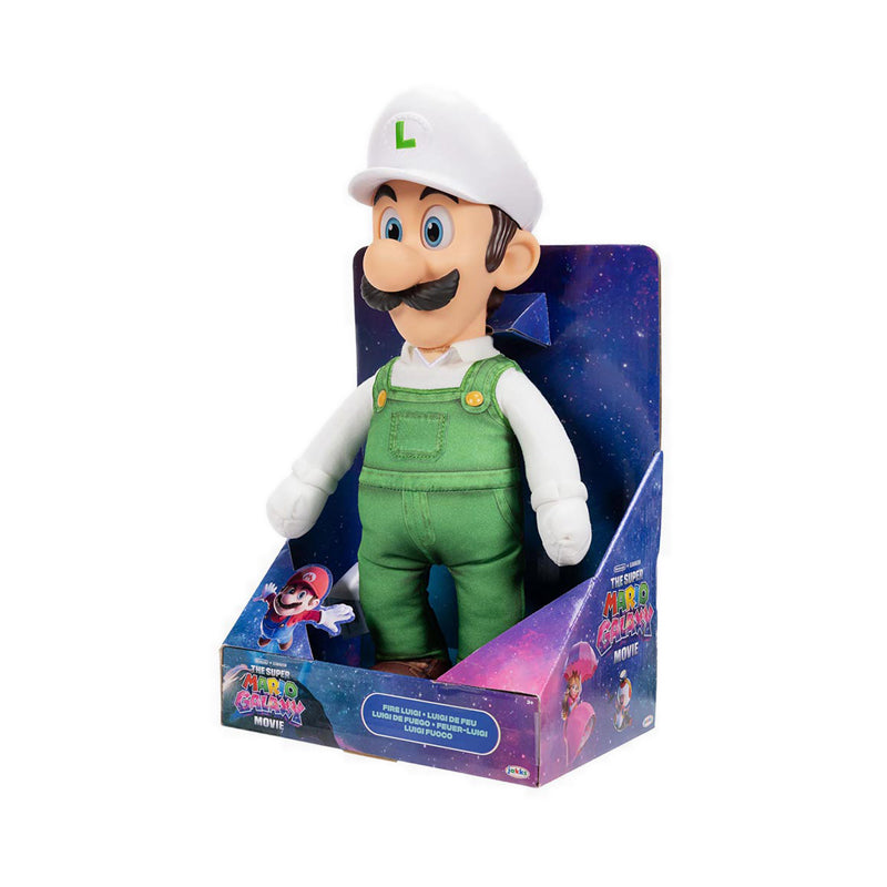 The Super Mario Galaxy Movie – 15" Posable Plush – Fire Luigi - SM8432374