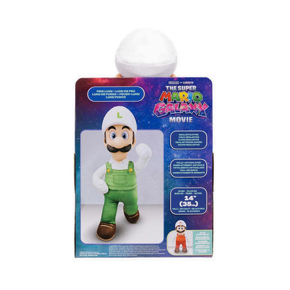 The Super Mario Galaxy Movie – 15" Posable Plush – Fire Luigi - SM8432374