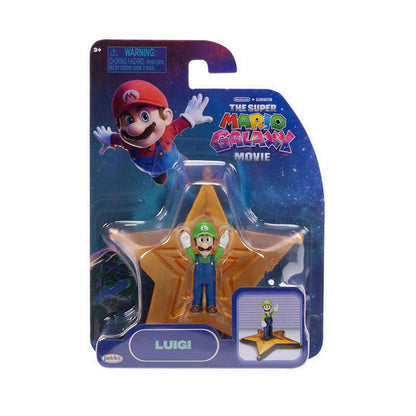 The Super Mario Galaxy Movie – 1.5” Figure with Star Accessory – Luigi - SM843245
