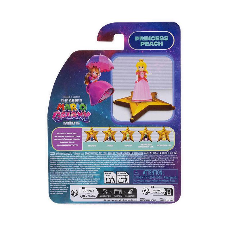 The Super Mario Galaxy Movie – 1.5” Figure with Star Accessory – Princess Peach - SM843247