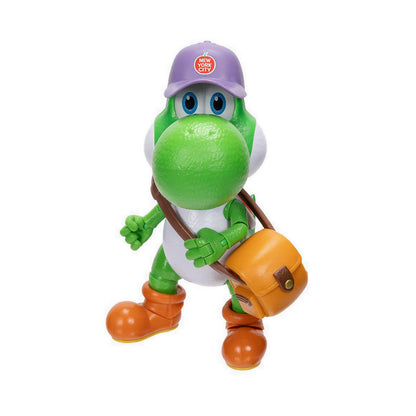 The Super Mario Galaxy Movie - 5” Figure Series – Yoshi Figure with Hat, Sunglasses, and Satchel Acc - SM8432514