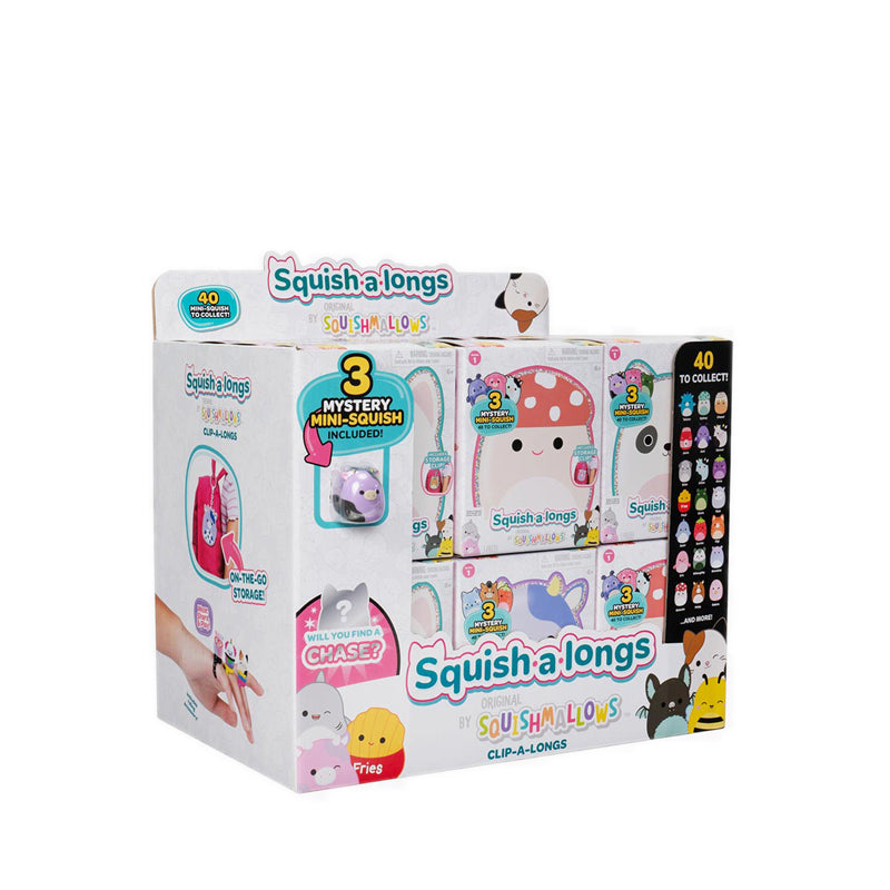 Squish A Longs Clip A Long Blind Assortment 24 Pack  - SQLSQAL0074