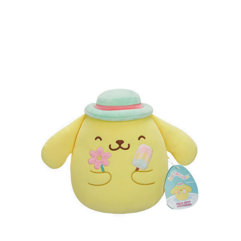 Squishmallows 8-Inch Hello Kitty & Friends Seize the Moment Pompompurin  - SQMSQSN01114