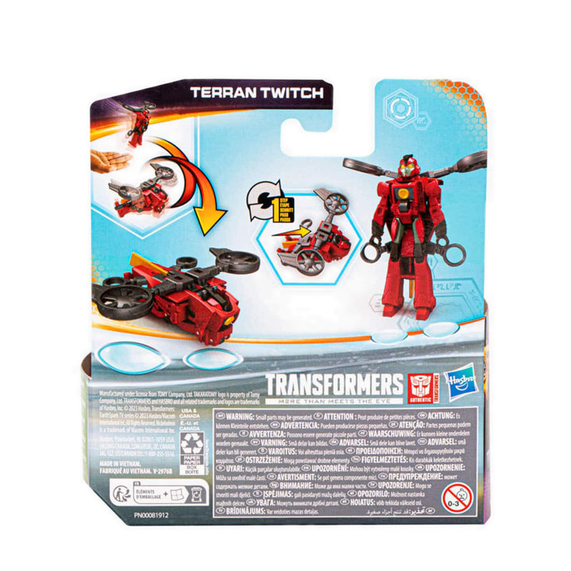 Transformers EarthSpark 1-Step Flip Changer Terran Twitch - TFOF6721