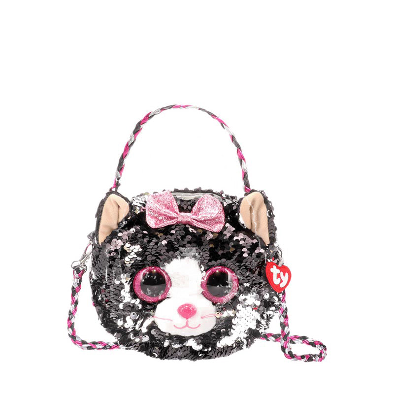 TY - Fashion Sequins Shoulder Bag - Kiki Grey Cat - TYY126022MTI