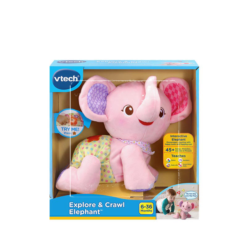 VTECH EXPLORE & CRAWL ELEPHANT - 533250 – Kidzstation