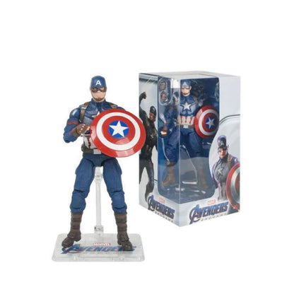 Marvel ZD Toys New Captain America with Plastic Holder - ZDT1904-01